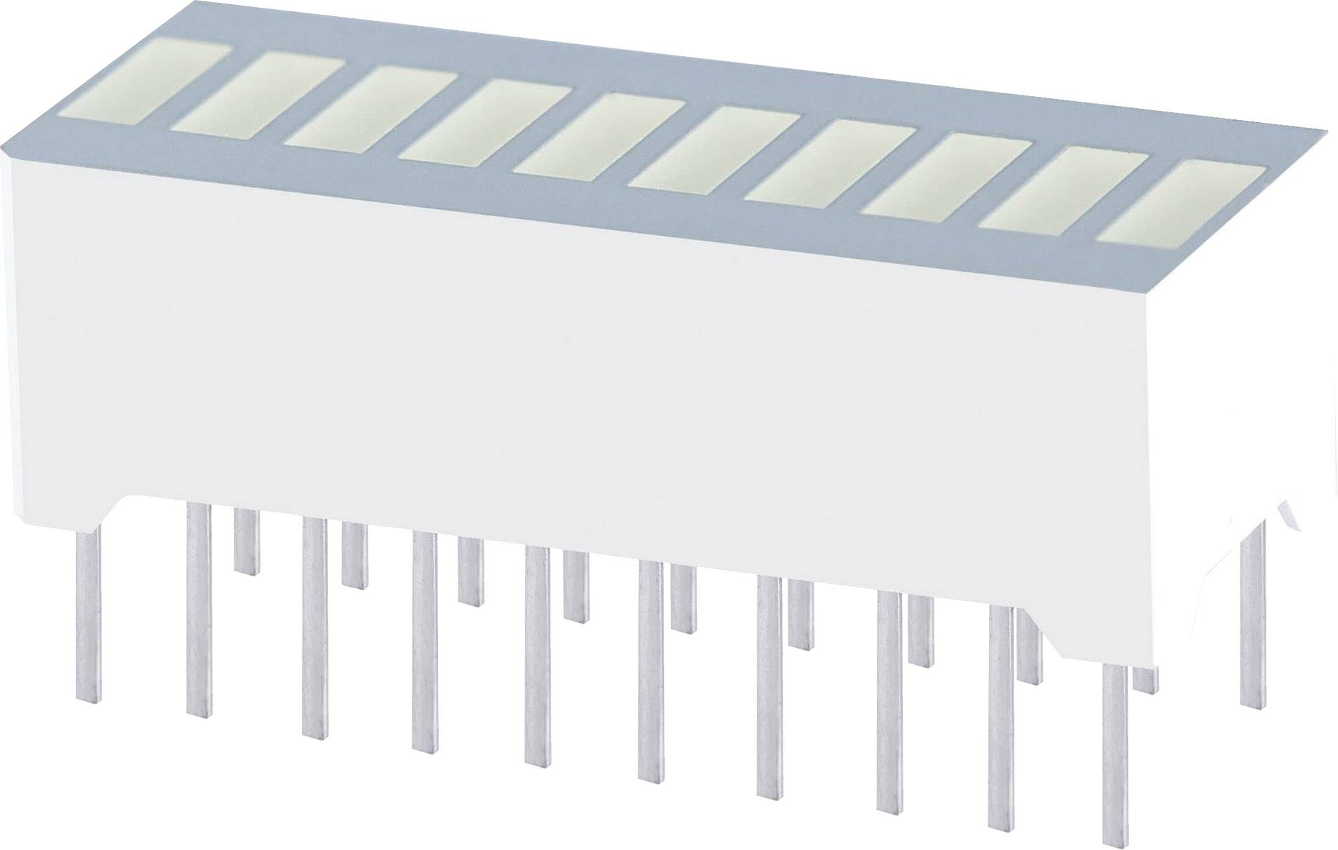 Kingbright DC-10EWA LED-Bargraph 10fach Rot (L x B x H) 25.4 x 10.16 x 12mm