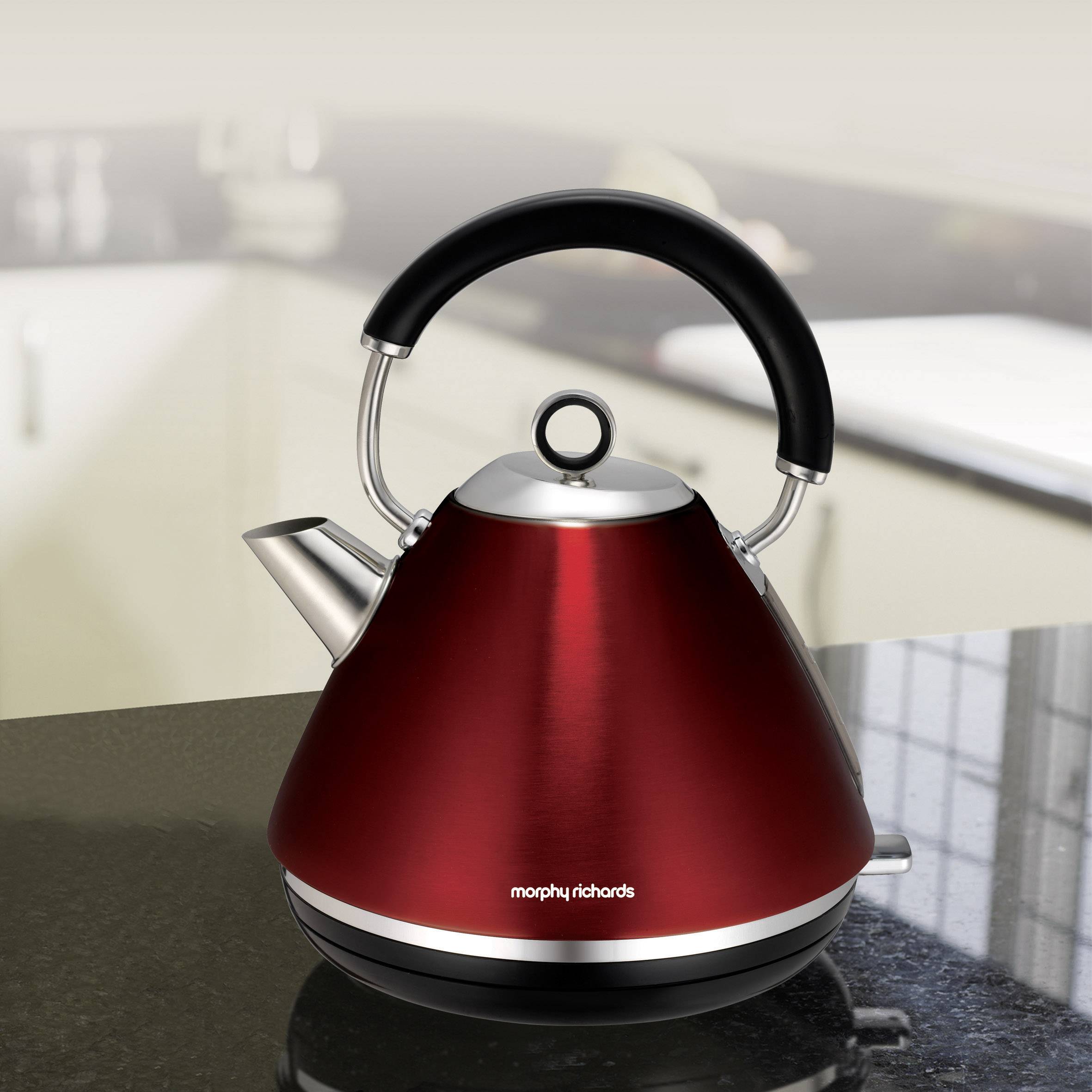 Morphy Richards Accents Wasserkocher schnurlos Rot