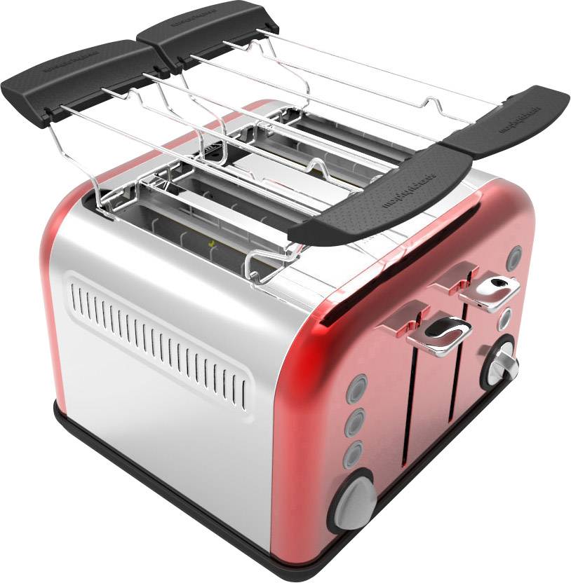 Morphy Richards Brötchenaufsatz Silber, Schwarz, Rot