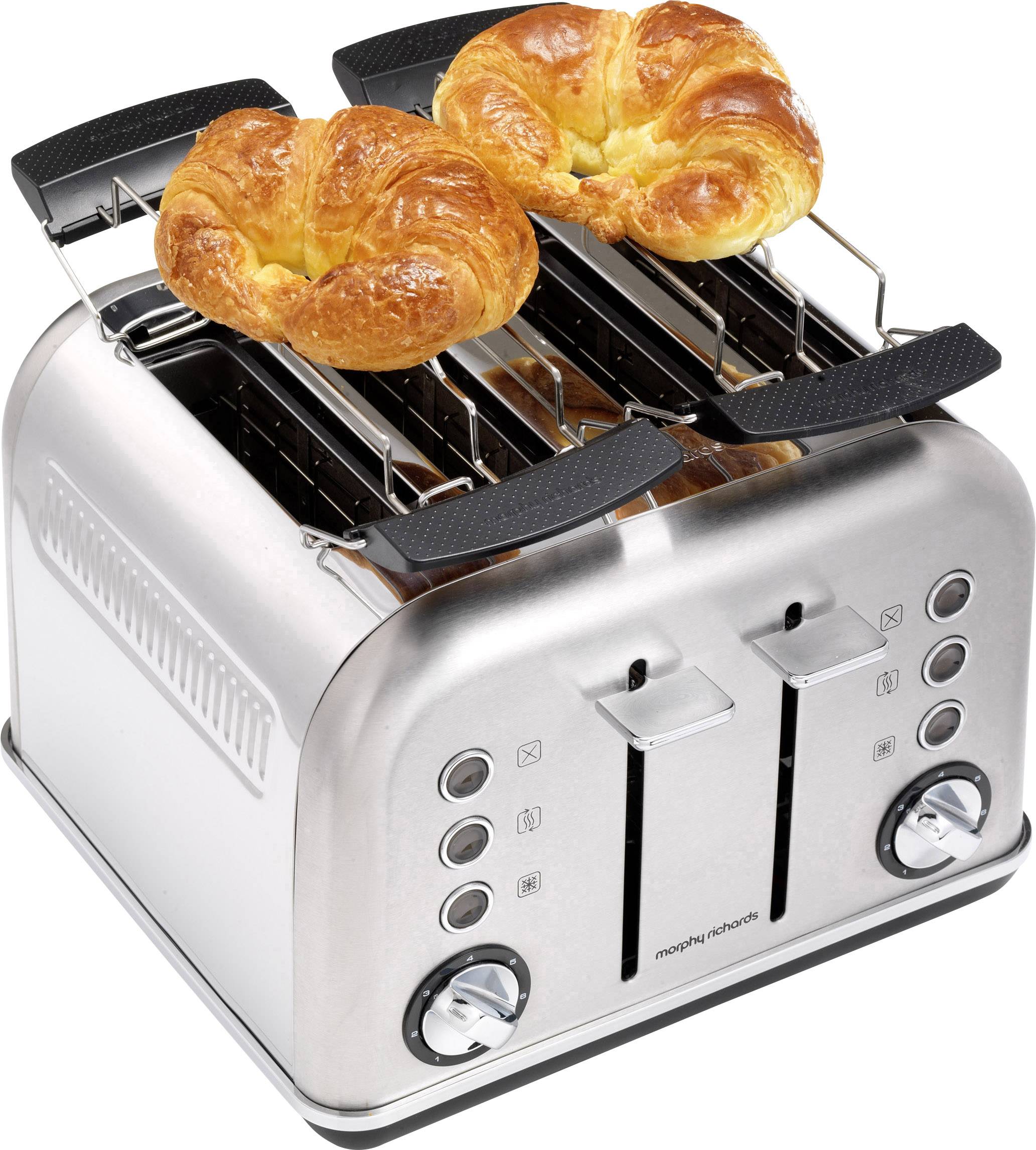 Morphy Richards Brötchenaufsatz Silber, Schwarz, Rot