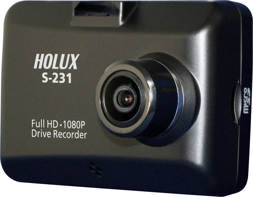 Holux S-231 Super Night Vision DVR Dashcam mit GPS Mikrofon, Display