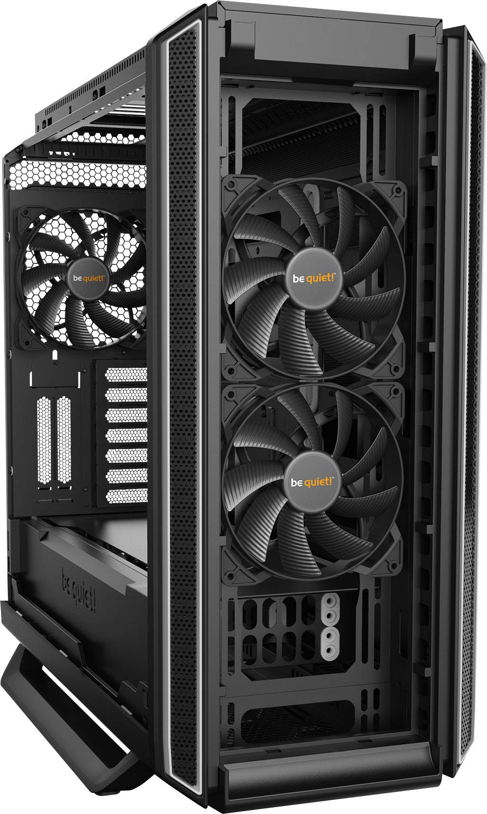 BeQuiet Silent Base 801 Midi-Tower PC-Gehäuse Schwarz, Silber 3 vorinstallierte Lüfter, Staubfilter, gedämmt