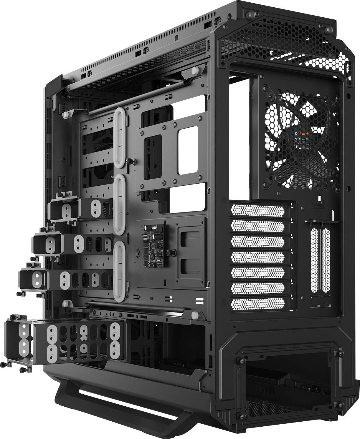 BeQuiet Silent Base 801 Midi-Tower PC-Gehäuse Schwarz, Silber 3 vorinstallierte Lüfter, Staubfilter, gedämmt