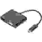 Digitus DA-70858 USB / HDMI / VGA Adapter [1x USB-C® Stecker - 1x HDMI-Buchse, VGA-Buchse] Schwarz 0.11m