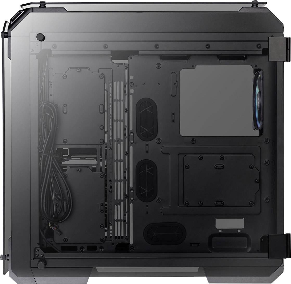 Thermaltake View 71 Tempered Glass RGB Plus Full Tower PC-Gehäuse Schwarz, RGB 4 Vorinstallierte LED Lüfter, Seitenfenster, Werkzeugfreie Festplatte