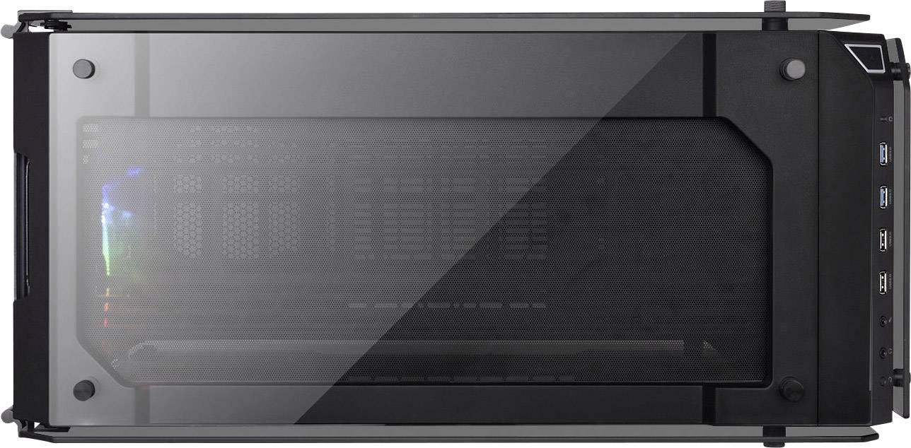 Thermaltake View 71 Tempered Glass RGB Plus Full Tower PC-Gehäuse Schwarz, RGB 4 Vorinstallierte LED Lüfter, Seitenfenster, Werkzeugfreie Festplatte