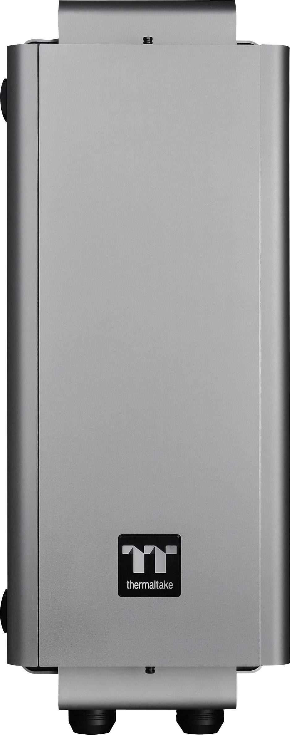 Thermaltake Level 20 Full Tower PC-Gehäuse Schwarz, Silber 3 Vorinstallierte LED Lüfter, Seitenfenster, Werkzeugfreie