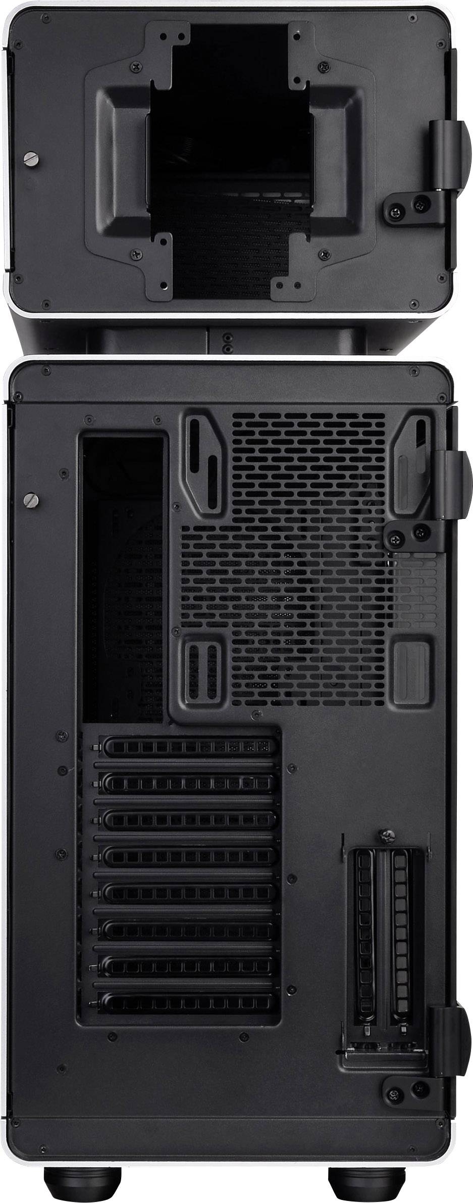 Thermaltake Level 20 Full Tower PC-Gehäuse Schwarz, Silber 3 Vorinstallierte LED Lüfter, Seitenfenster, Werkzeugfreie