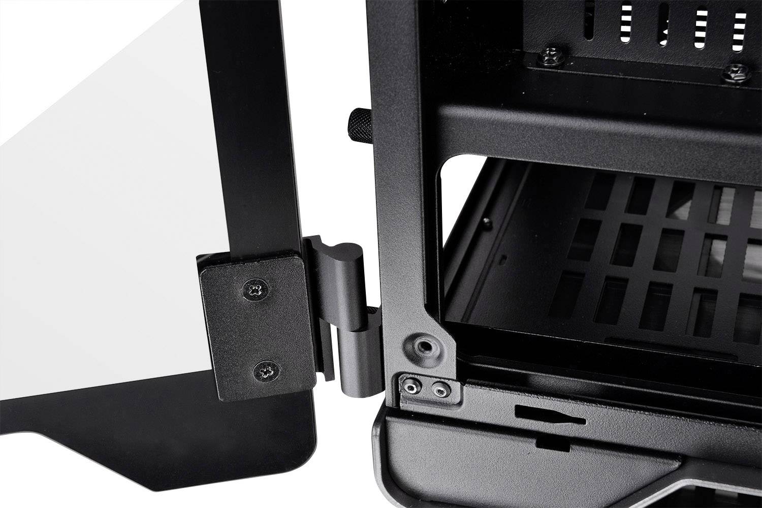 Thermaltake A500 Tempered Glass Midi-Tower PC-Gehäuse Silber, Schwarz 3 vorinstallierte Lüfter, Seitenfenster, Staubfilter