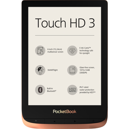 PocketBook Touch HD 3 eBook-Reader 15.2 cm (6 Zoll) Kupfer, Schwarz