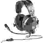 Thrustmaster Gaming Over Ear Headset kabelgebunden Stereo Grau, Metallic Lautstärkeregelung, Mikrofon-Stummschaltung