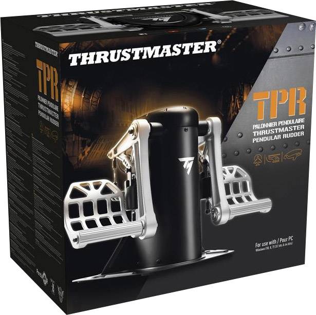 Thrustmaster TPR Pedular Rudder Flugsimulator-Pedale USB, RJ12 PC Schwarz