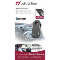 Cellularline BTMUSICRECEIVERK Bluetooth® Musik-Empfänger Bluetooth Version: 4.2 10 m integrierter Akku Cellularline BTMUSICRECEIVERK Bluetooth® Musik-Empfänger Bluetooth Version: 4.2 10 m integrierter Akku