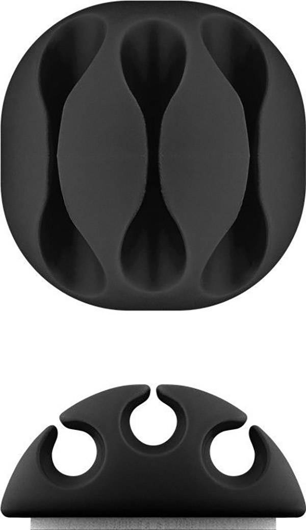 Goobay Kabelmanger-Set selbstklebend 70398 Schwarz 4 St.