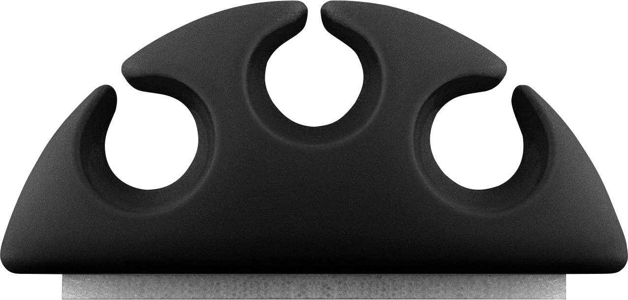 Goobay Kabelmanger-Set selbstklebend 70398 Schwarz 4 St.