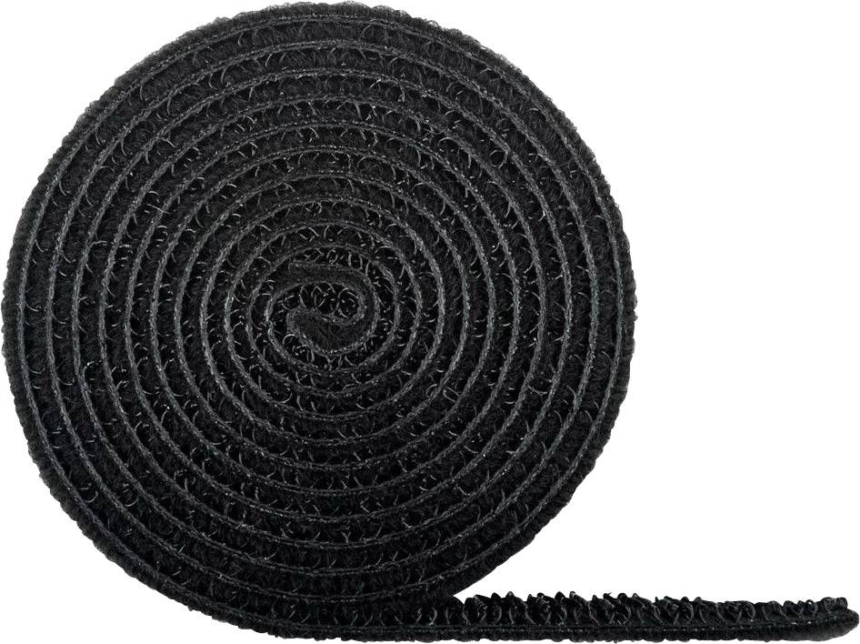 Goobay Klettband Haft- und Flauschteil Schwarz 1 St.