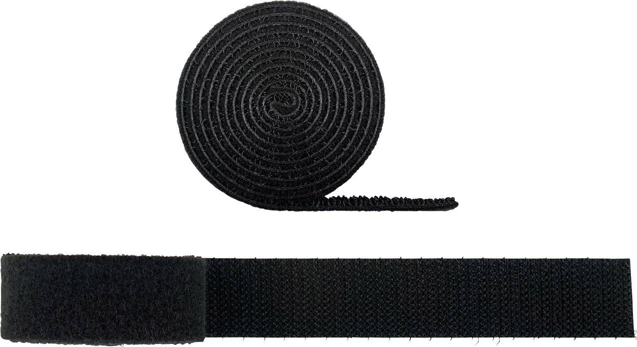 Goobay Klettband Haft- und Flauschteil Schwarz 1 St.