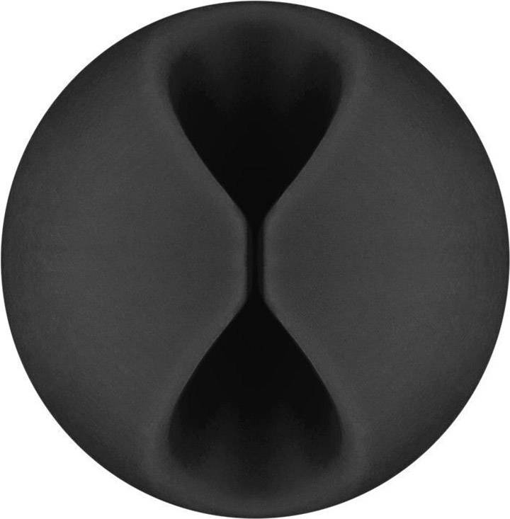 Goobay Kabelmanger-Set selbstklebend 70683 Schwarz 1 Set