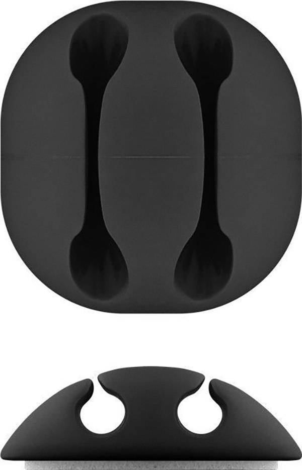 Goobay Kabelmanger-Set selbstklebend 70683 Schwarz 1 Set