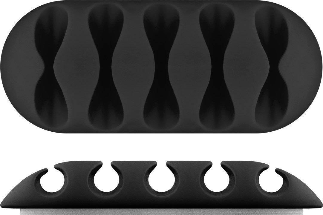 Goobay Kabelmanger-Set selbstklebend 70683 Schwarz 1 Set