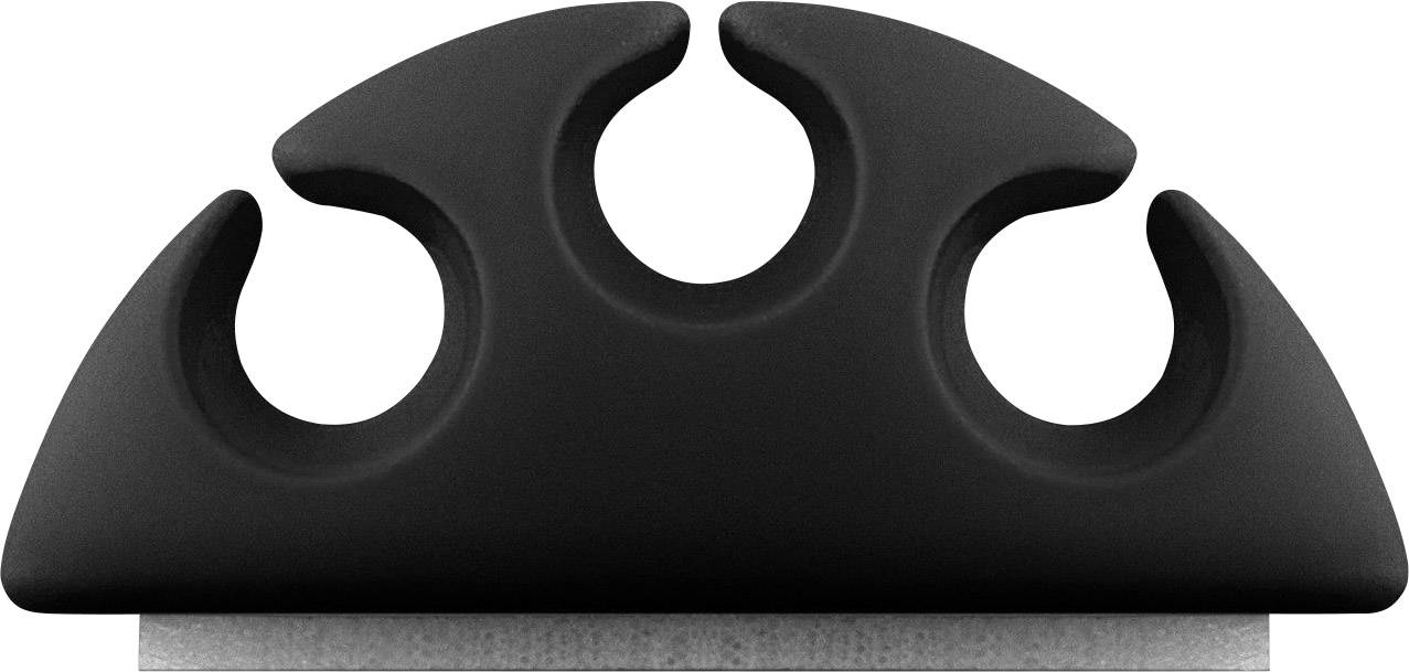 Goobay Kabelmanger-Set selbstklebend 70683 Schwarz 1 Set