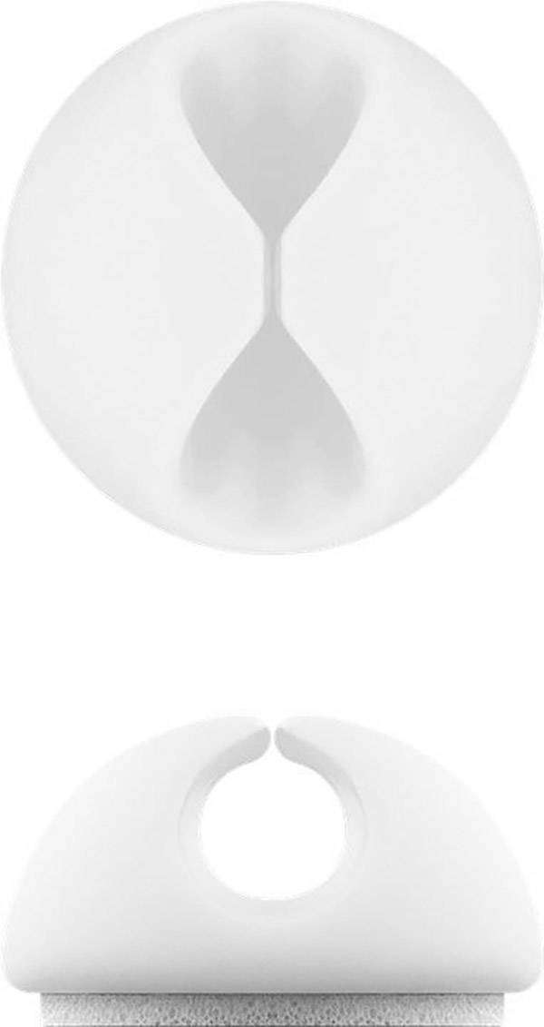 Goobay Kabelmanger-Set selbstklebend 70681 Weiß 1 Set
