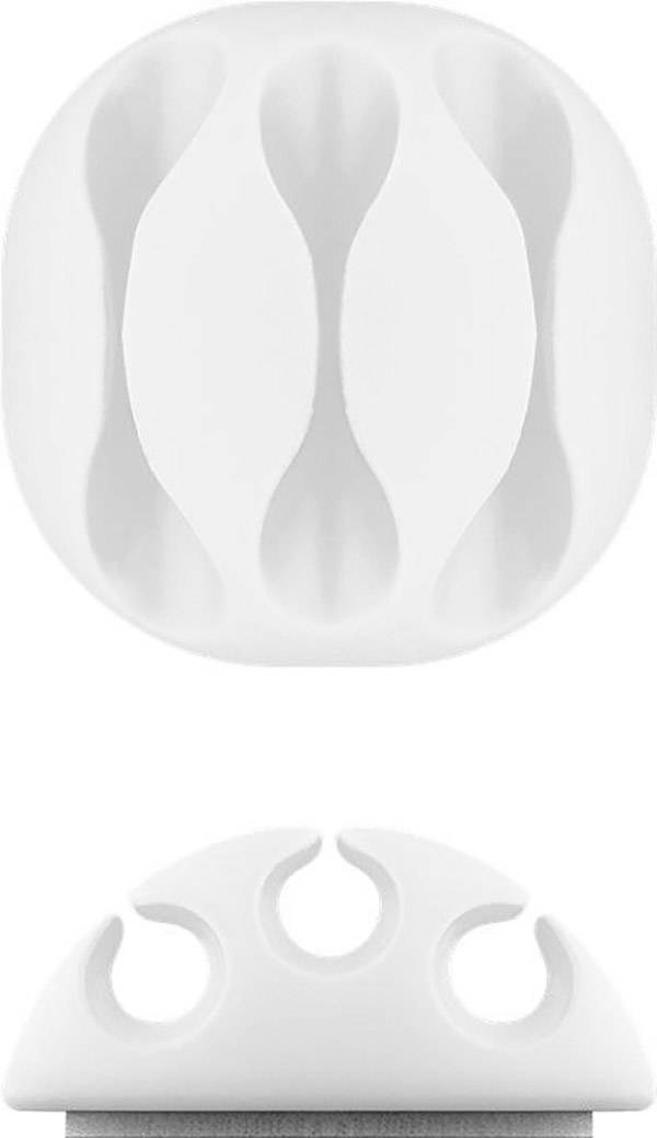 Goobay Kabelmanger-Set selbstklebend 70681 Weiß 1 Set