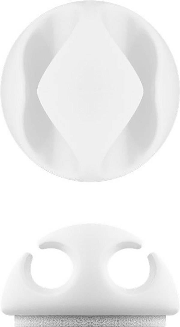 Goobay Kabelmanger-Set selbstklebend 70681 Weiß 1 Set