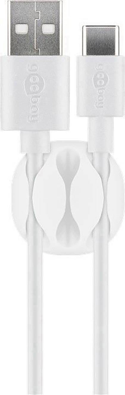 Goobay Kabelmanger-Set selbstklebend 70681 Weiß 1 Set