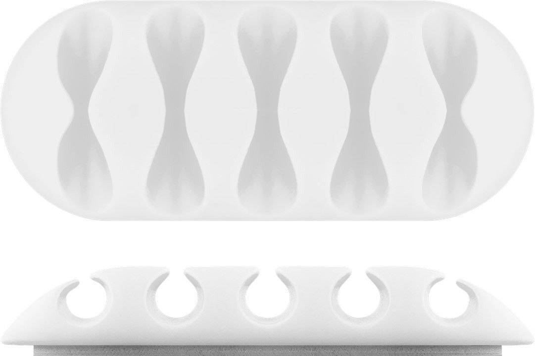 Goobay Kabelmanger-Set selbstklebend 70681 Weiß 1 Set