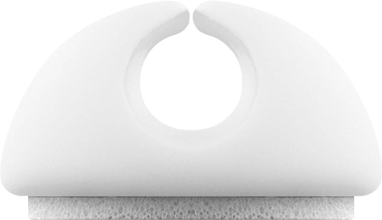 Goobay Kabelmanger-Set selbstklebend 70681 Weiß 1 Set