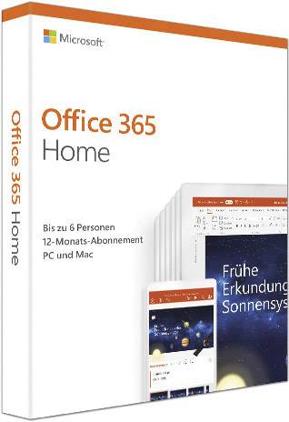 Microsoft Office 365 Home Vollversion, 6 Lizenzen Windows, Mac, Android, iOS Office-Paket