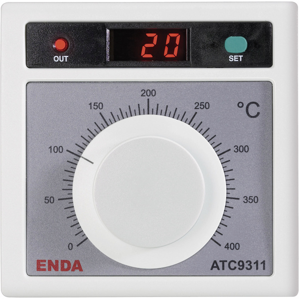 Enda ATC9311-FE-400-230 Temperaturregler J 0 bis +400°C Relais 2A (L x B x H) 50 x 96 x 96mm