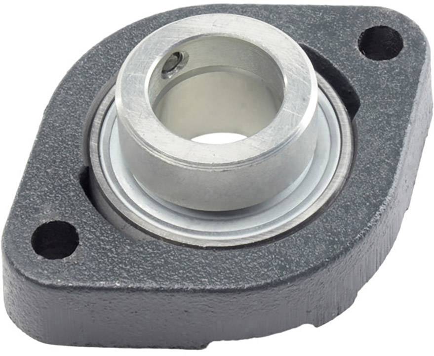 Lagergehäuse aus Metall mit einer Öffnung in der Mitte, eingesetzt zur Befestigung und Stabilisierung rotierender Komponenten.