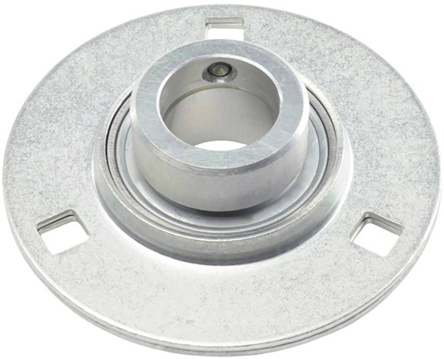 Ein rundes Metallteil mit einem zentralen Lager und drei rechteckigen Aussparungen am Rand, wahrscheinlich ein Maschinenelement.