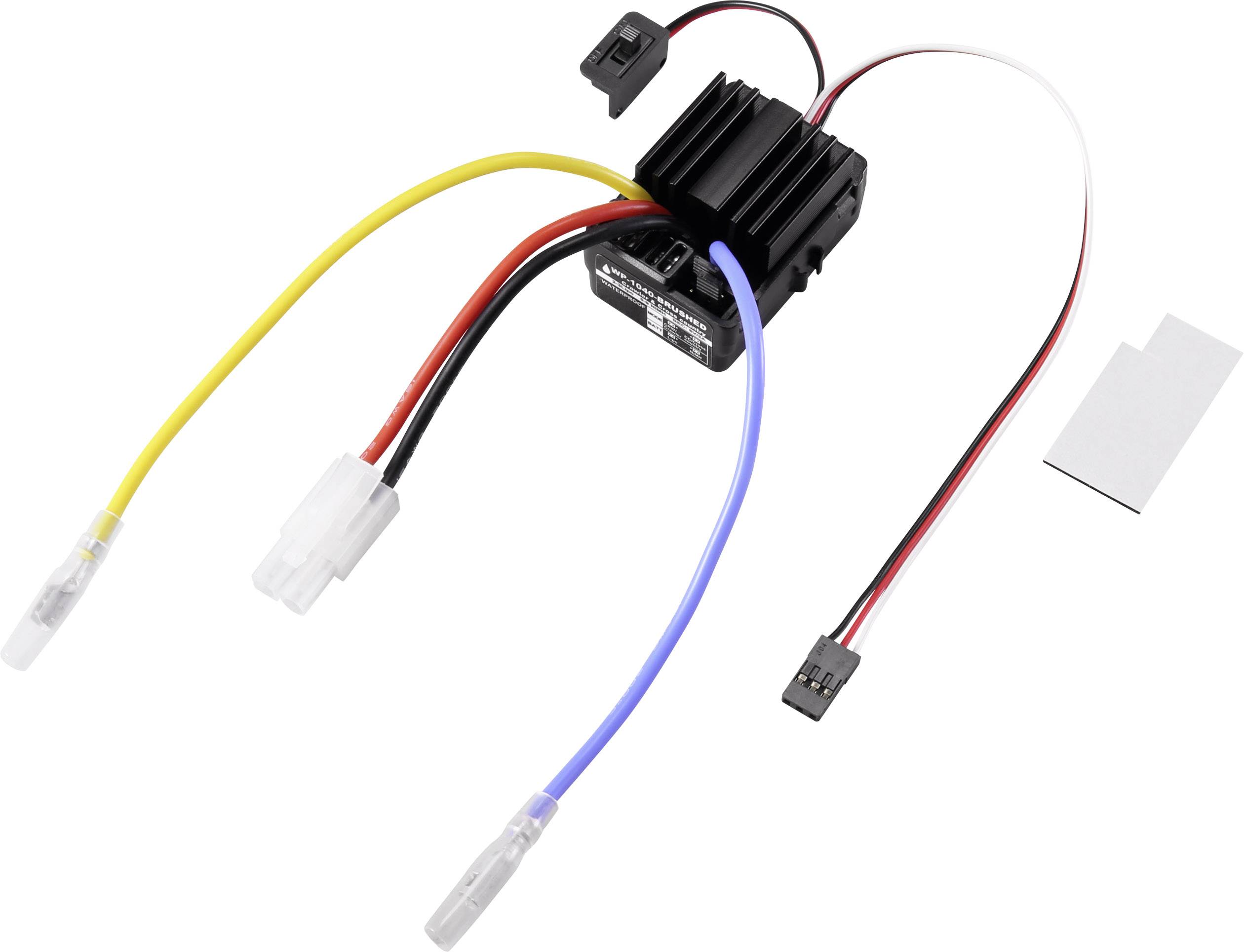 Reely WP-1040 Automodell Brushed Fahrtregler Belastbarkeit (max. A): 180A Motorlimit (Turns) num: 12