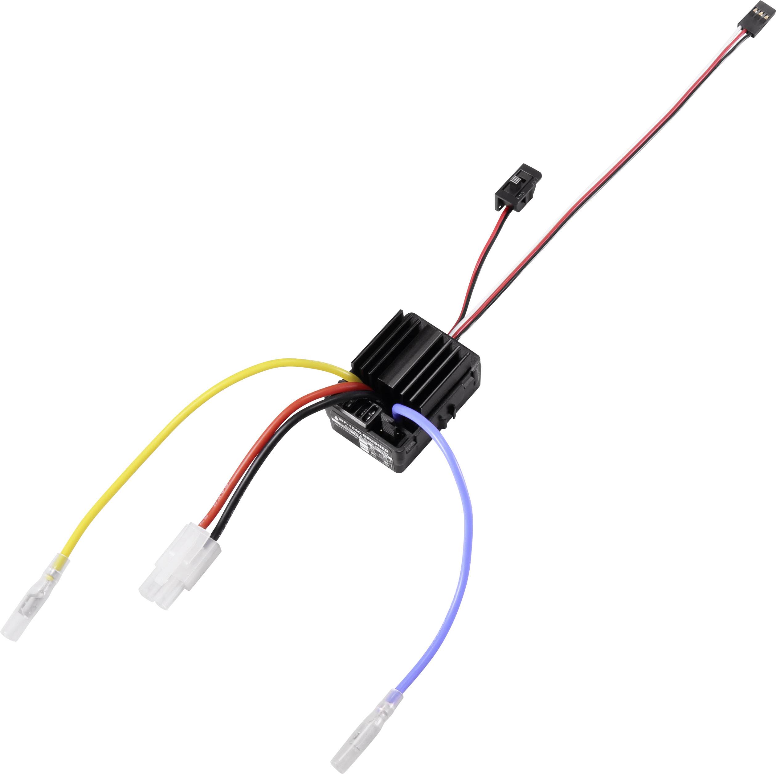 Reely WP-1040 Automodell Brushed Fahrtregler Belastbarkeit (max. A): 180A Motorlimit (Turns) num: 12