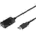 LogiLink USB-Kabel USB 2.0 USB-A Stecker, USB-A Buchse 10.00m Schwarz UA0143