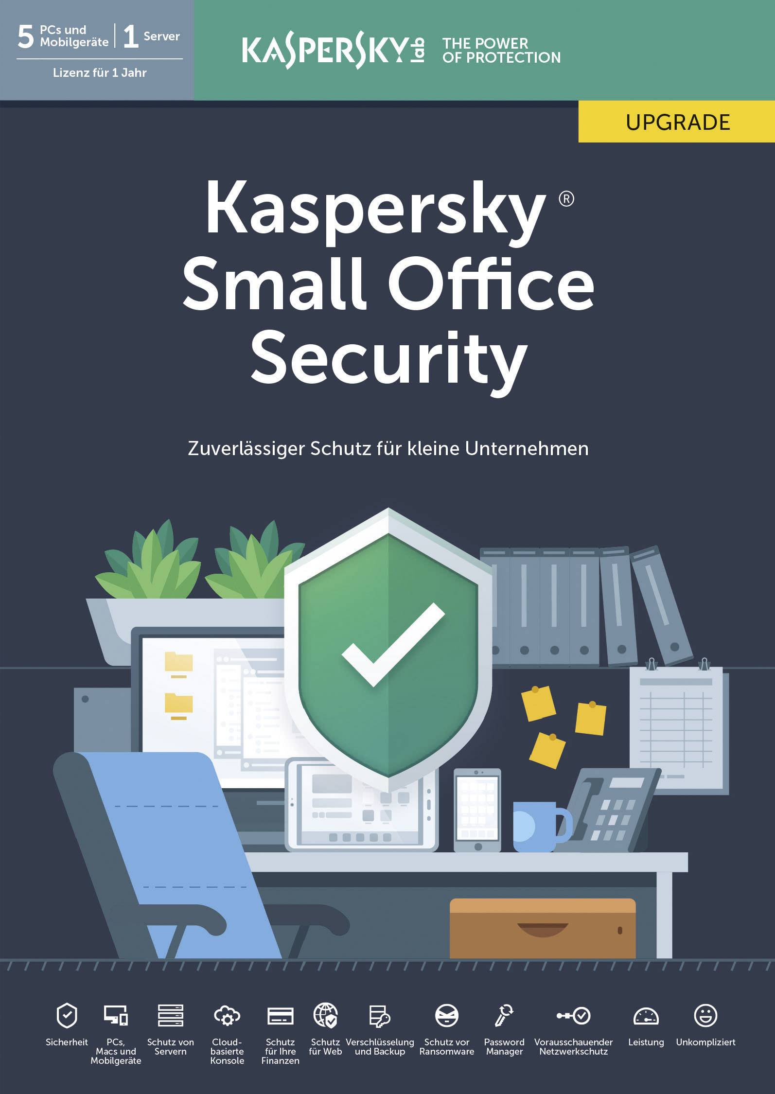 Kaspersky Lab Upgrade, 5 Lizenzen Windows Antivirus, Sicherheits-Software