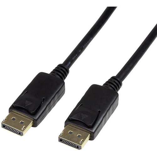 LogiLink DisplayPort Anschlusskabel DisplayPort Stecker, DisplayPort Stecker 5.00 m Schwarz CV0074