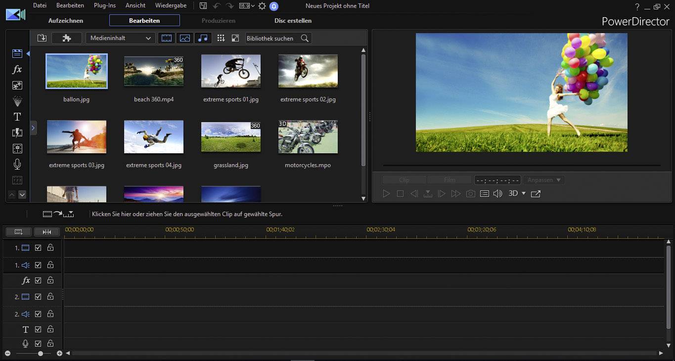 Cyberlink PowerDirector 18 Ultimate Vollversion, 1 Lizenz Windows Videobearbeitung
