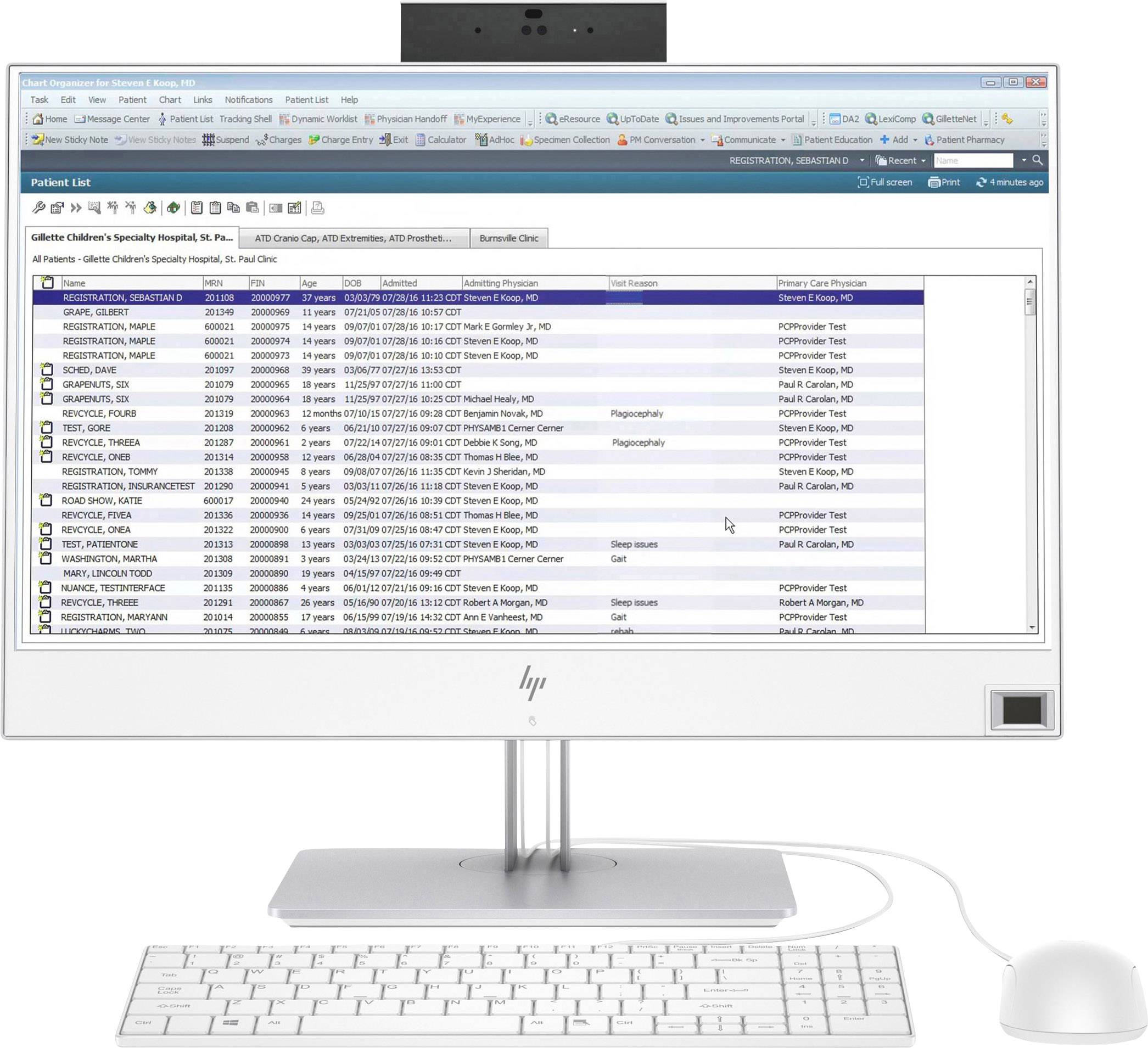 HP EliteOne 800 G4 Healthcare 60.5cm (23.8 Zoll) All-in-One PC Intel Core i5 8500 8GB 256GB SSD Intel UHD Graphics 630 Windows®
