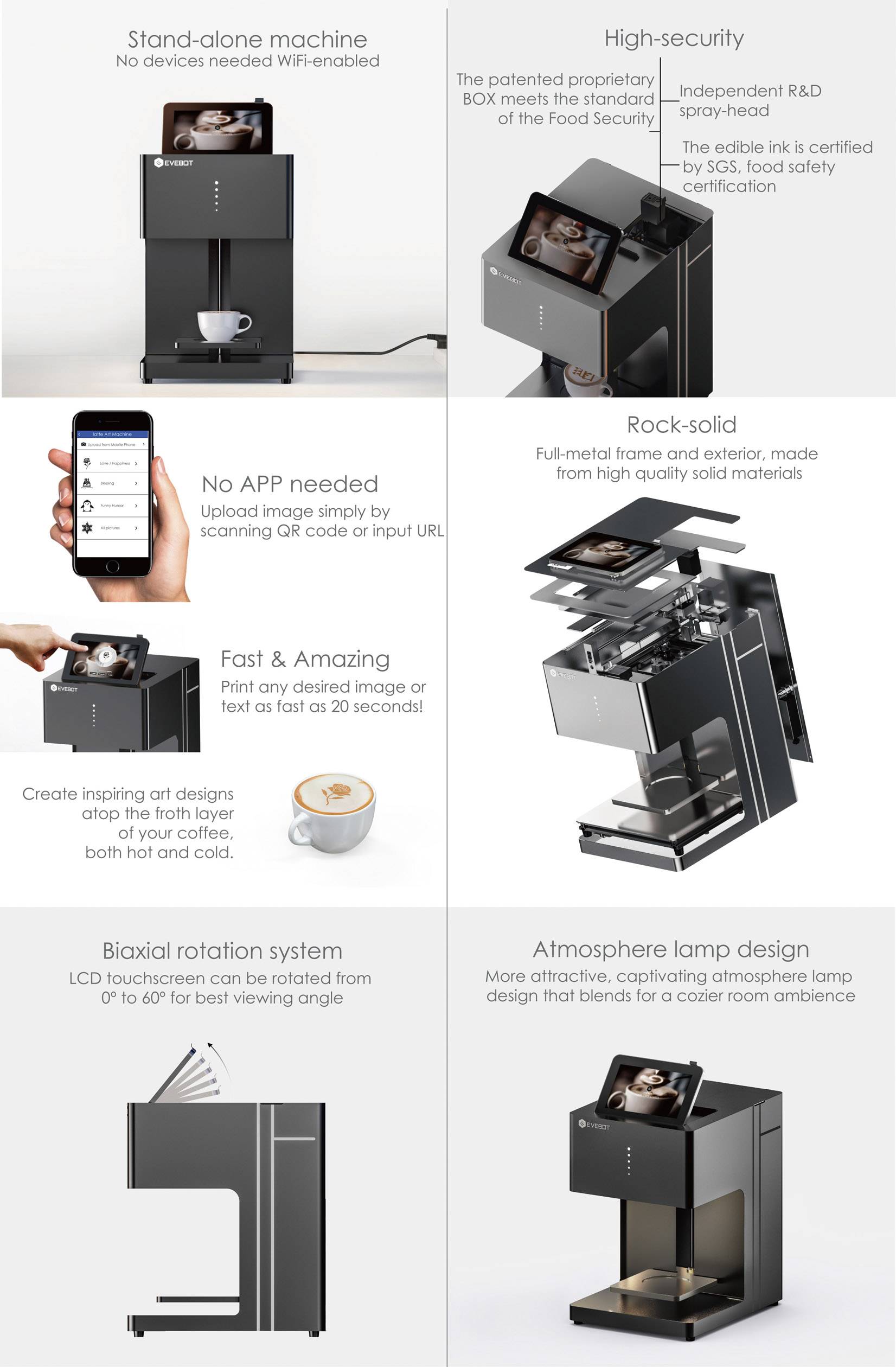 Renkforce RF-EV-01 RF-3704758 Drucker für Milchschaum