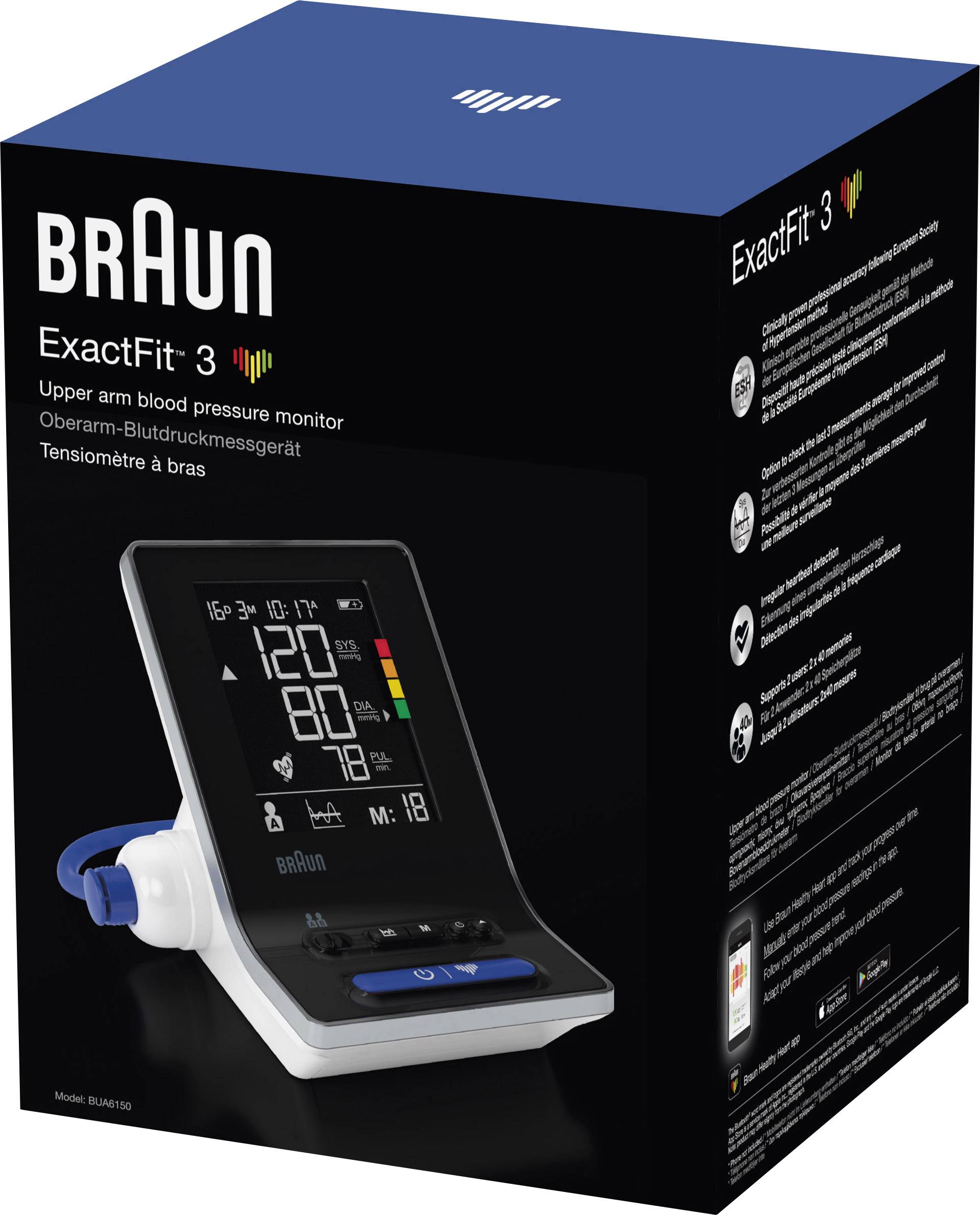 Braun ExactFit™ 3 Oberarm Blutdruckmessgerät BUA6150WE