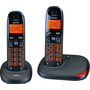 Switel Vita DC 5002 Schnurloses Seniorentelefon B-Ware (Garantieaustauschware) Freisprechen, inkl. Mobilteil Schwarz, Orange
