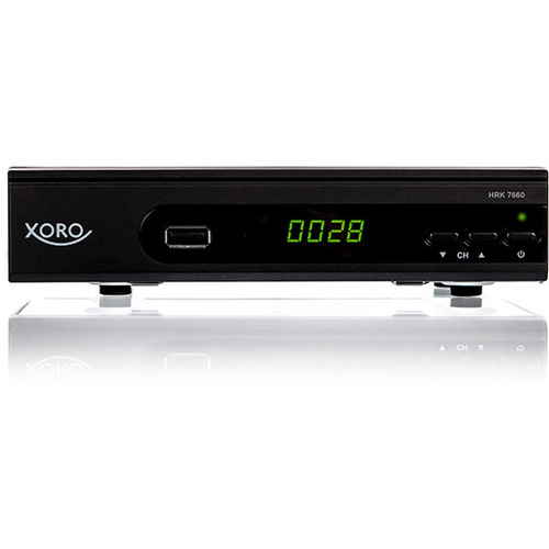 Xoro HRK 7660 SMART HD-Kabel-Receiver Amazon Alexa & Google Home Sprachassistenten, Aufnahmefunktion, Front-USB, LAN-fähig Anzahl