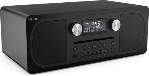 Pure Evoke C D6 Tischradio DAB , UKW AUX, Bluetooth®, CD Schwarz  - Onlineshop Voelkner