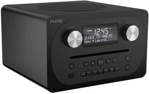 Pure Evoke C D4 Tischradio UKW AUX, Bluetooth®, CD Schwarz  - Onlineshop Voelkner
