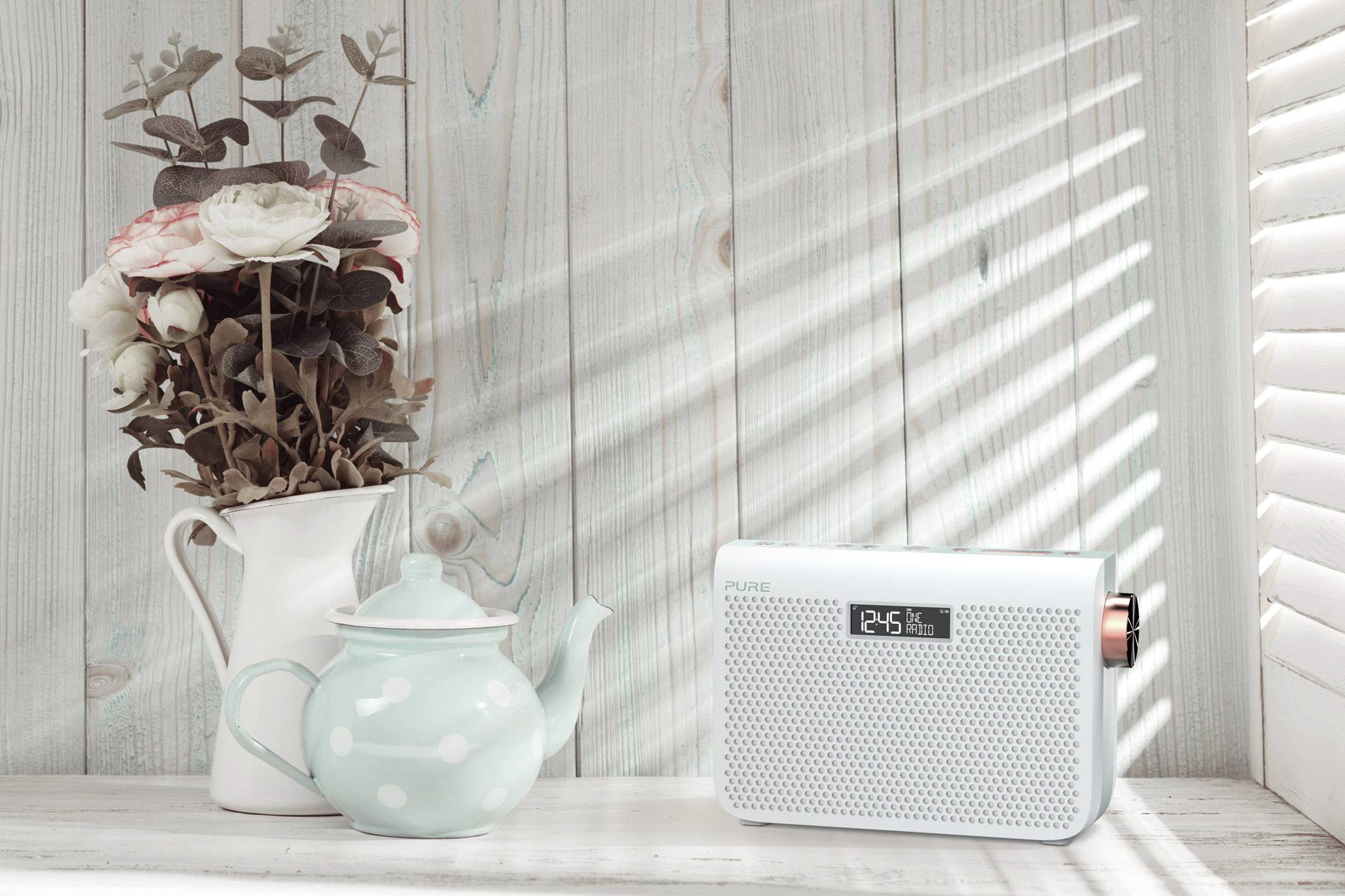 Pure One Midi Series 3s Kofferradio UKW AUX Weiß