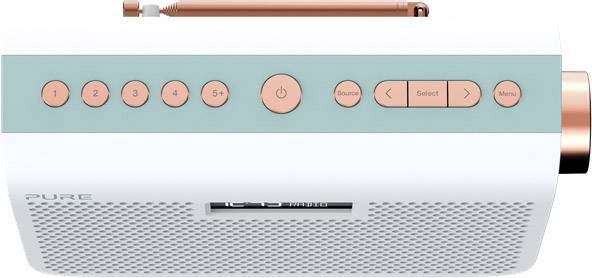 Pure One Midi Series 3s Kofferradio UKW AUX Weiß